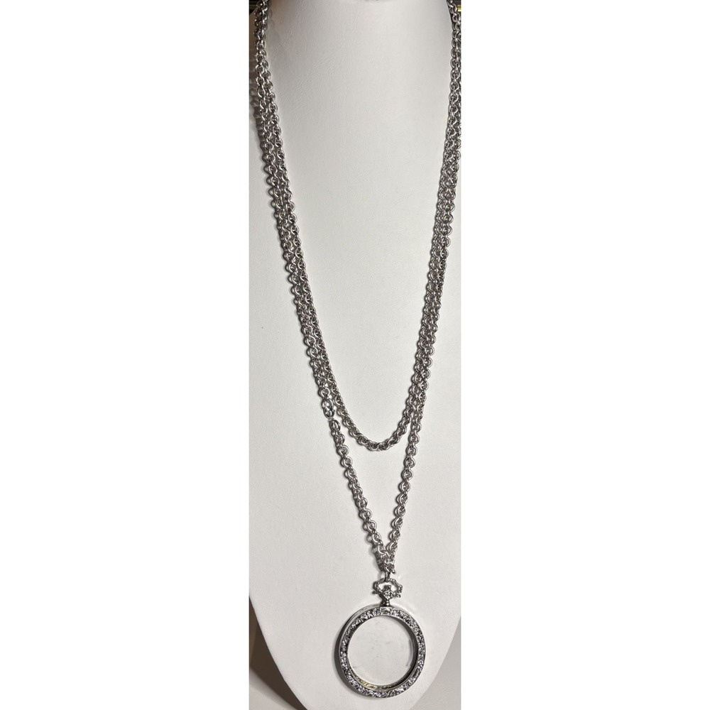 Jewelry Necklace Magnifying Glass Lens Pendant Necklace Sweater Chain